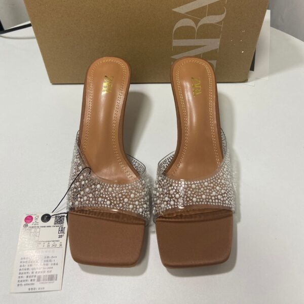 Zara Crystal Embellished Heels - Image 3