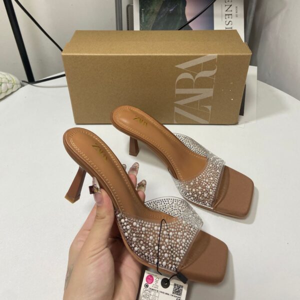 Zara Crystal Embellished Heels