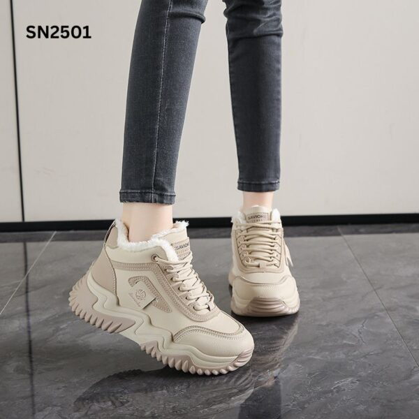 Velvet warm thick bottom cotton shoe - Image 5