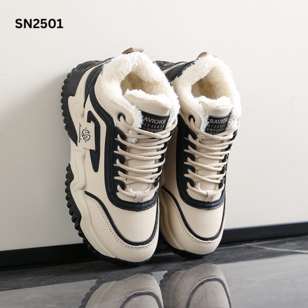 Velvet warm thick bottom cotton shoe - Image 3