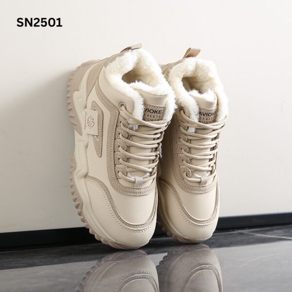 Velvet warm thick bottom cotton shoe - Image 7