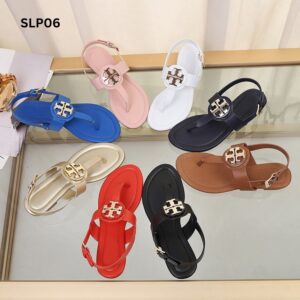 Flip-flop sandals for women summer flat non-slip soft sole fashionable outdoor wear European and American genuine leather large size simple flat heel clip-toe tb shoes