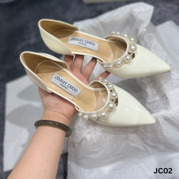 Jimmy choo hollow pearl shoes. - Image 2