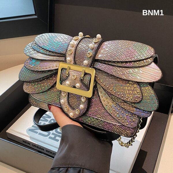 Snake Skin Chain Bag - Image 5