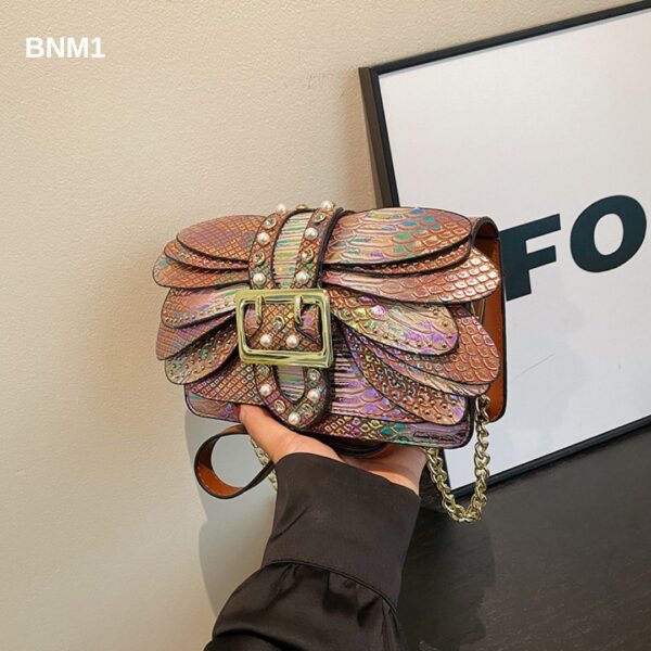 Snake Skin Chain Bag - Image 4