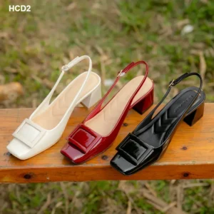 Patent Leather Thick Heel