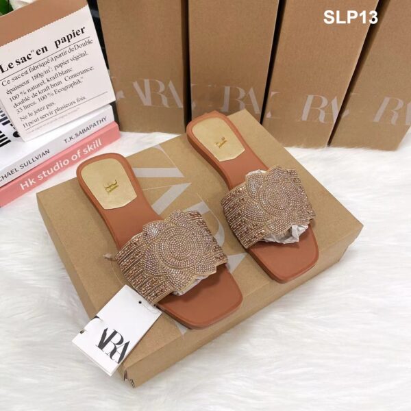 Style Rhinestone Flats Sandals - Image 2