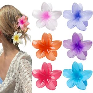 Colorful flower hair clip