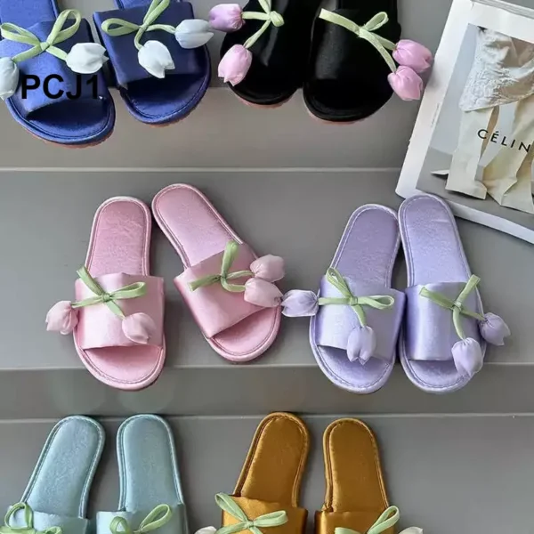 Sweet Tulip Slippers – Cute & Comfy!