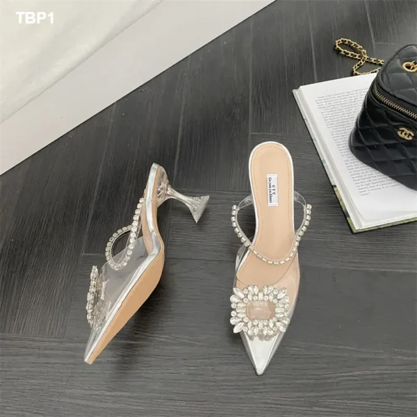 Transparent pointed glass heel - Image 5