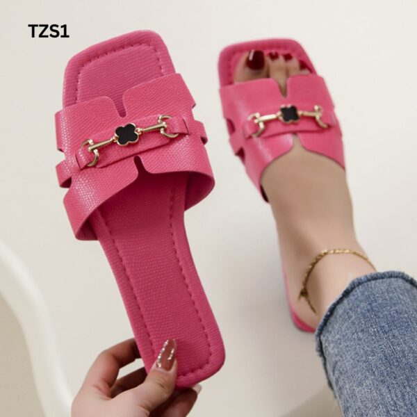 Solid Flat Slippers - Image 4