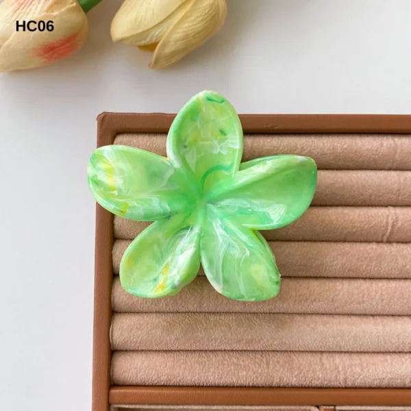 Gradient color plumeria hair clip - Image 5