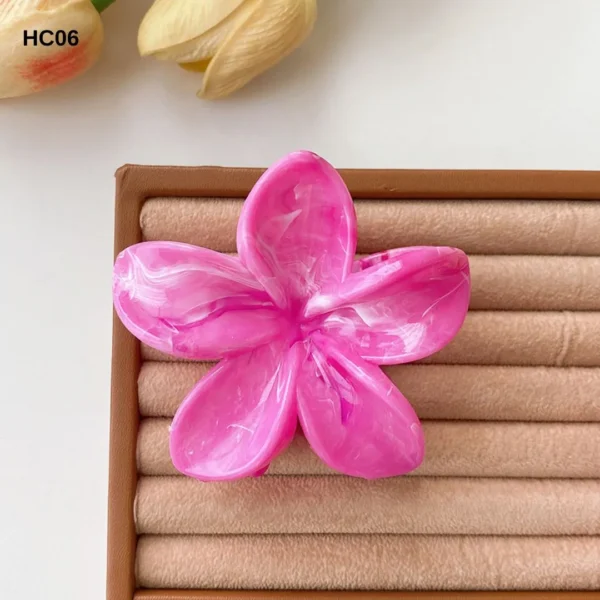Gradient color plumeria hair clip - Image 3