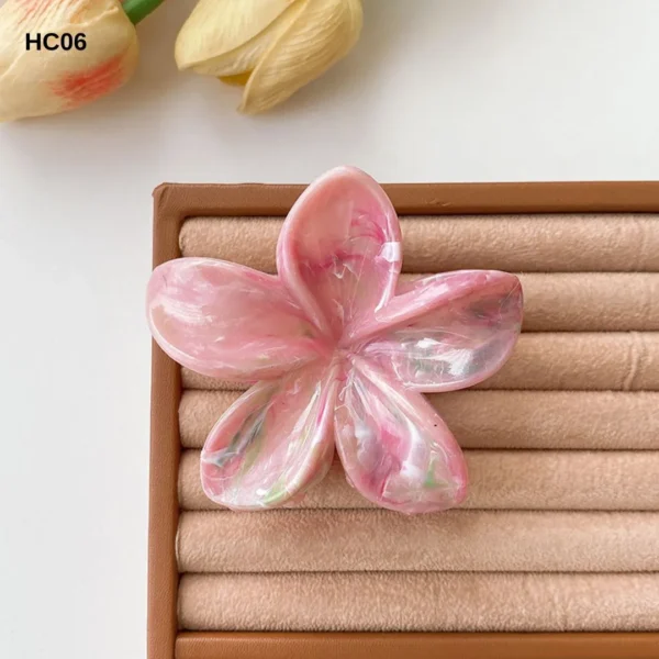 Gradient color plumeria hair clip - Image 8
