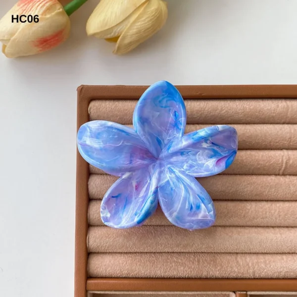 Gradient color plumeria hair clip - Image 7