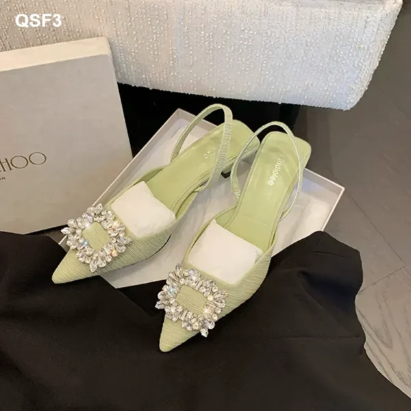 Pointed Toe High Heeled Sandals - Image 2