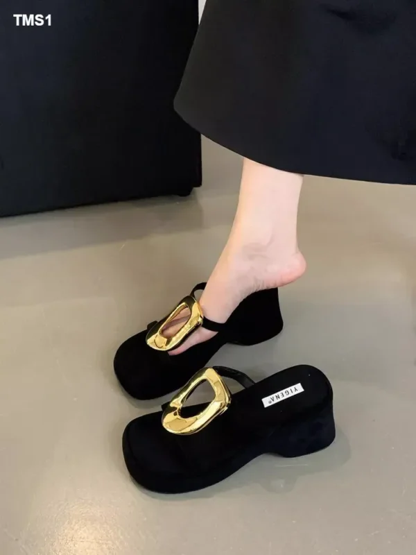 Wedge High Heel Sandals - Image 5