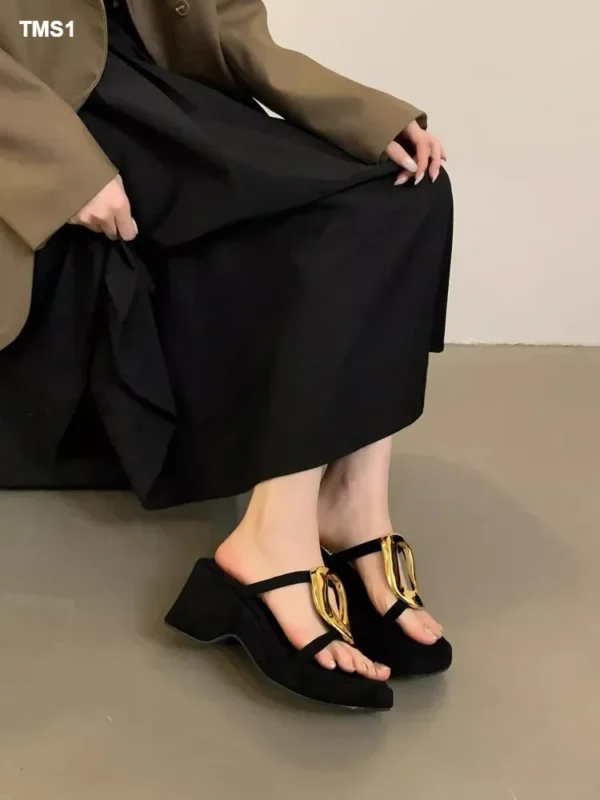 Wedge High Heel Sandals - Image 2